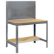 Kit établi Bricolage - 1445x1510x610 - 2 niveaux Gris/Bois - SIMON RACK - 8435104919675
