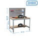 Kit établi Bricolage - 1445x1510x610 - 2 niveaux Gris/Bois - SIMON RACK - 8435104919675