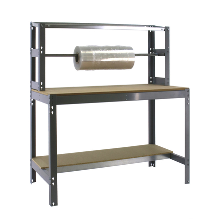 Kit établi Bricolage - 1445x1510x760 - 3 niveaux Gris/Bois - SIMON RACK - 8435104919798