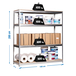 Étagère mobile charge moyenne 400kg - 2000x1500x450 - 4 niveaux Bois - SIMON RACK - 8435104922507