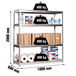 Étagère mobile charge moyenne 400kg - 2000x1800x600 - 4 niveaux Bois - SIMON RACK - 8435104922538