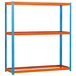 Étagère mobile charge moyenne 400kg - 2000x1200x600 - 3 niveaux Bleu/Orange - SIMON RACK - 8435104922590