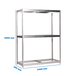 Étagère charge moyenne 500 à 600kg - 2000x2400x450 - 3 niveaux Galvanisé - SIMON RACK - 8435104925027