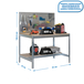 Kit établi Bricolage - 1445x910x610 - 2 niveaux Bois - SIMON RACK - 8435104929032