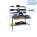 Kit établi Bricolage - 1445x910x610 - 5 niveaux Bois - SIMON RACK - 8435104932377