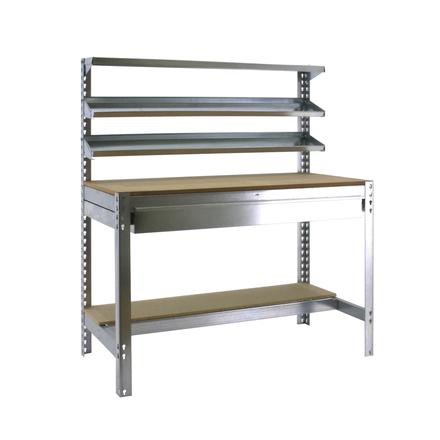 Kit établi Bricolage - 1445x1510x760 - 5 niveaux Bois - SIMON RACK - 8435104932438