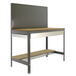 Kit établi Bricolage - 1445x1210x610 - 2 niveaux Gris/Bois - SIMON RACK - 8435104932483