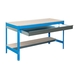 Kit établi Bricolage - 842x1510x760 - 2 niveaux Bleu/Bois - SIMON RACK - 8435104932629