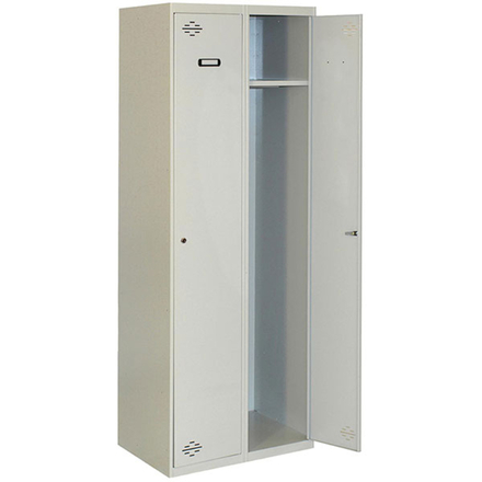Vestiaire métallique monté 1800x600x500 - 1 niveau Gris - SIMON RACK - 8435104935002
