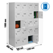 Vestiaire métallique monté 1800x1200x500 - Gris - SIMON RACK - 8435104935323