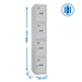 Vestiaire métallique 1800x300x500 - Gris - SIMON RACK - 8435104936337