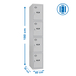 Vestiaire métallique 1800x400x500 - Gris - SIMON RACK - 8435104936351