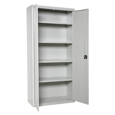 Vestiaire métallique 1800x800x400 - 4 niveaux Gris - SIMON RACK - 8435104936382