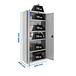 Vestiaire métallique 1800x800x400 - 4 niveaux Gris - SIMON RACK - 8435104936382