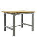 Kit établi mobile Bricolage - 865x1500x750 - 1 niveau Gris/Bois - SIMON RACK - 8435104936603
