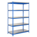 Étagère charge moyenne 300 kg 2000x1000x450 - 5 niveaux Bleu - SIMON RACK - 8435104936801