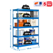Étagère charge moyenne 300 kg 2000x1200x600 - 5 niveaux Bleu - SIMON RACK - 8435104936900