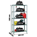 Rayonnage bois-métal léger sans vis 1800x800x400 - 5 niveaux Gris/Bois - SIMON RACK - 8435104937273