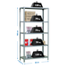 Étagère en kit charge légère sans vis 1800x800x300 - 5 niveaux Gris - SIMON RACK - 8435104937464