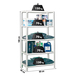 Étagère en kit charge légère sans vis 1800x800x400 - 5 niveaux Blanc - SIMON RACK - 8435104937488
