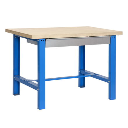 Kit établi mobile Bricolage - 865x1200x750 - 1 niveau Bleu/Bois - SIMON RACK - 8435104938065