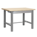 Kit établi mobile Bricolage - 865x1500x750 - 1 niveau Gris/Bois - SIMON RACK - 8435104938072