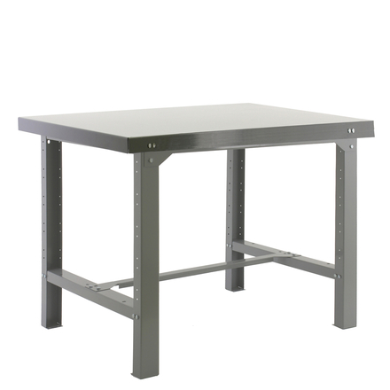 Kit établi mobile Bricolage - 830x1800x730 - 1 niveau Gris - SIMON RACK - 8435104938430