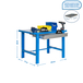 Kit établi mobile Bricolage - 830x1200x730 - 1 niveau Bleu - SIMON RACK - 8435104938478