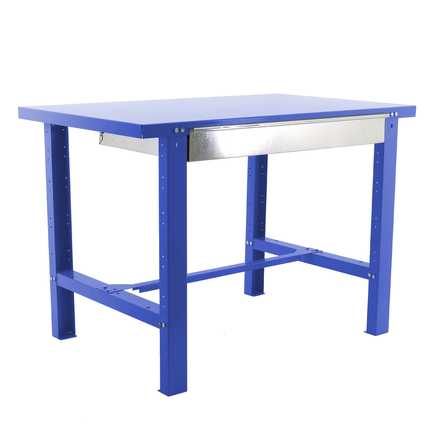 Kit établi mobile Bricolage - 830x1800x730 - 1 niveau Bleu - SIMON RACK - 8435104938539