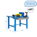 Kit établi mobile Bricolage - 830x1800x730 - 1 niveau Bleu - SIMON RACK - 8435104938539