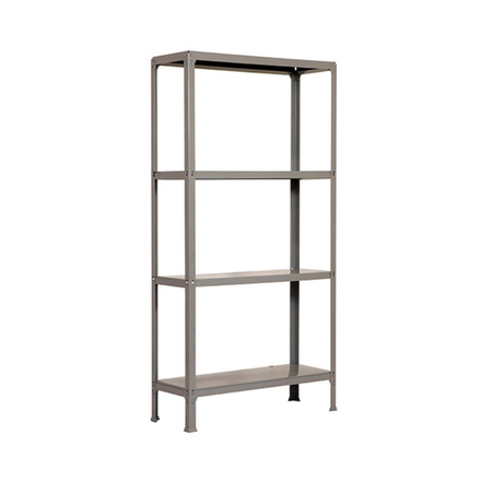 Rayonnage intérieur 1600x800x300 - 4 niveaux Gris - SIMON RACK - 8435104938812
