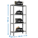 Rayonnage intérieur 1600x800x300 - 4 niveaux Gris - SIMON RACK - 8435104938812