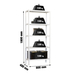 Rayonnage intérieur 1800x800x400 - 5 niveaux Blanc - SIMON RACK - 8435104938874
