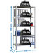 Rayonnage intérieur 1800x1000x300 - 5 niveaux Gris - SIMON RACK - 8435104938973