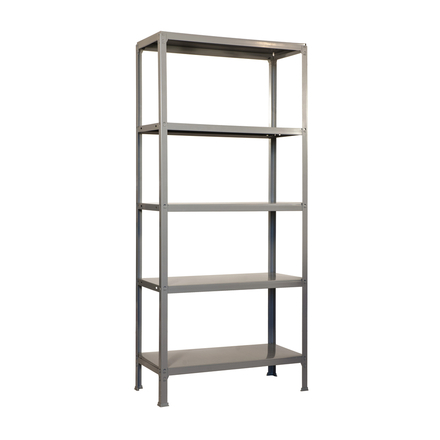 Rayonnage de bureau charge légère sans vis 1800x1000x360 - 5 niveaux Gris - SIMON RACK - 8435104939437