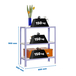 Rayonnage intérieur 900x800x400 - 3 niveaux Blanc - SIMON RACK - 8435104940037
