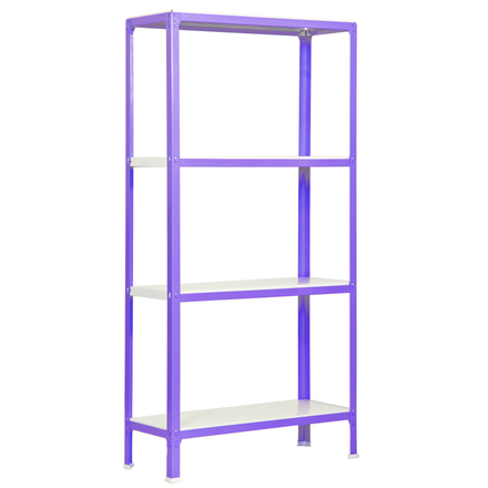 Rayonnage intérieur 1600x800x300 - 4 niveaux Blanc - SIMON RACK - 8435104940075