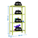 Rayonnage intérieur 1600x800x300 - 4 niveaux Vert/Blanc - SIMON RACK - 8435104940082