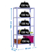 Rayonnage intérieur 1800x800x300 - 5 niveaux Blanc - SIMON RACK - 8435104940150
