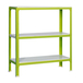 Rayonnage intérieur 900x1000x300 - 3 niveaux Vert/Blanc - SIMON RACK - 8435104940242