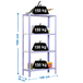 Rayonnage intérieur 1600x1000x300 - 4 niveaux Blanc - SIMON RACK - 8435104940310