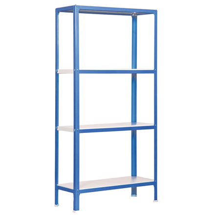 Rayonnage intérieur 1600x1000x300 - 4 niveaux Bleu/Blanc - SIMON RACK - 8435104940334