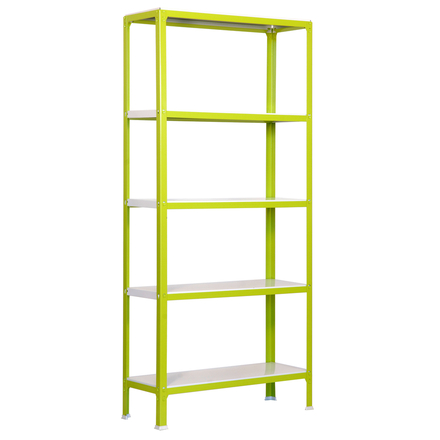 Rayonnage intérieur 1800x1000x300 - 5 niveaux Vert/Blanc - SIMON RACK - 8435104940402
