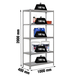 Rayonnage métallique léger sans vis 2000x1000x400 - 5 niveaux Gris - SIMON RACK - 8435104940662