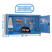 Armoire de rangement - 650x900x275 - Bleu - SIMON RACK - 8435104941799