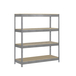 Étagère charge moyenne 300 kg 2000x1200x450 - 4 niveaux Bleu/Orange/Bois - SIMON RACK - 8435104942451