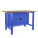 Kit établi mobile Bricolage - 865x1500x750 - 1 niveau Bleu/Bois - SIMON RACK - 8435104942611