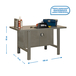Kit établi mobile Bricolage - 830x1800x730 - 1 niveau Gris - SIMON RACK - 8435104942703