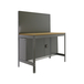 Kit établi Bricolage - 1445x910x610 - 1 niveau Gris/Bois - SIMON RACK - 8435104942727