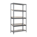 Étagère en kit charge légère sans vis 2000x1000x400 - 5 niveaux Gris - SIMON RACK - 8435104943984